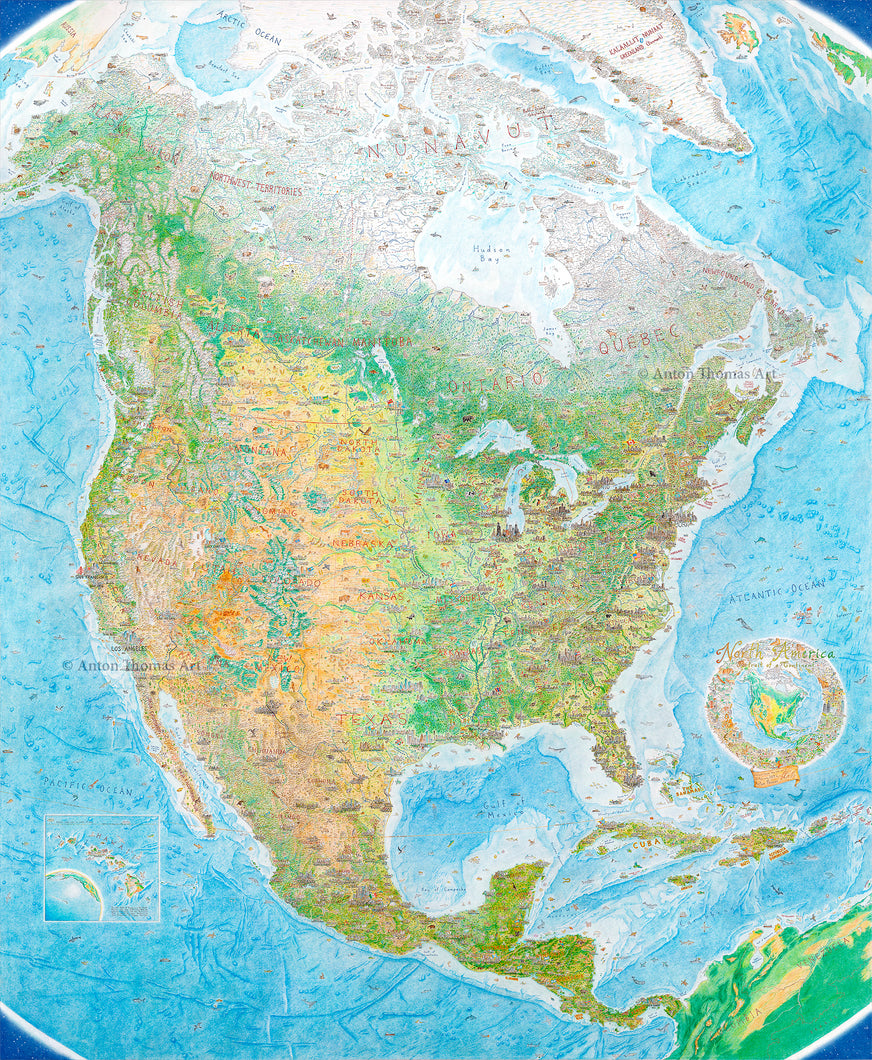 North America: Portrait of a Continent - poster (LARGE: 45 x 38