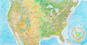 The Contiguous United States – poster (39 x 21"/997 x 540mm)