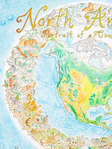North America: Portrait of a Continent - laminated poster (41 x 51")